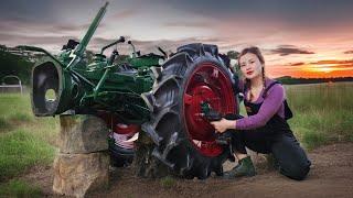 Timelapse :Genius girl spent 5 days to repair and restore the gearbox of an agricultural tractor