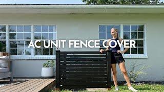 AC Unit Fence Cover | DIY Slat Fence