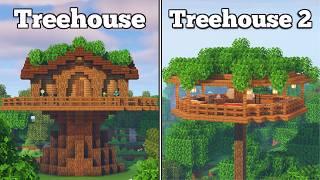 Minecraft: 4 SIMPLE Starter Houses - Tutorial