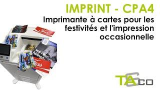 CPA4 - IMPRINT - Imprimante de cartes pour l'impression d'occasions