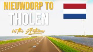 Driving in the Netherlands  from Nieuwdorp to Tholen in November 2023.