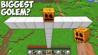 What HAPPENS if you SPAWN the BIGGEST GOLEM in Minecraft ? TITAN GOLEM !