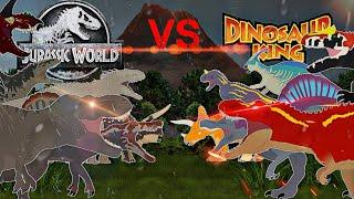 Jurassic World vs Dinosaur king  (animation )