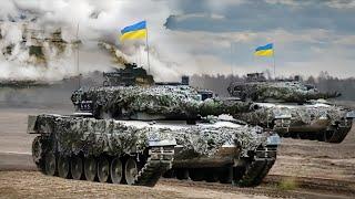 Scary Moments | When Ukrainian LEOPARD 2A6 tanks surrounded a number of Ruzzian T-90M tanks in Kursk