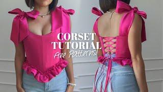 Valentine’s Corset Tutorial | FREE PATTERNS