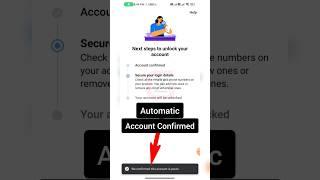 Facebook Your Account Has Been  | Facebook account Automatic Confirmed identity