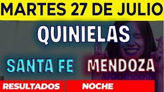 Resultados Quinielas Nocturna de Santa Fe y Mendoza, Martes 27 de Julio