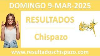 Resultado del sorteo Chispazo del domingo 9 de marzo de 2025