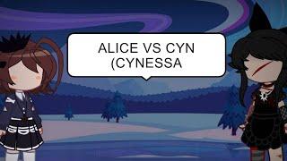 ∆LICE VS CYN//MURDER DRONES//PART:1/?//MY AU ️//FT:∆LICE,CYN,J