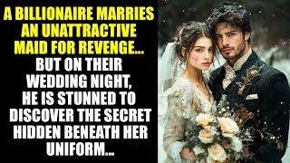 BILLIONAIRE Marries An UGLY MAID For Revenge... But On Their Wedding Night, He Discovers A SECRET...