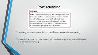 Port Scanning and Idle Scanning