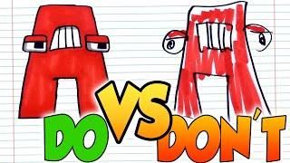 DOs & DON'Ts Drawing ALPHABET LORE (A-Z) In 1 Minute CHALLENGE!