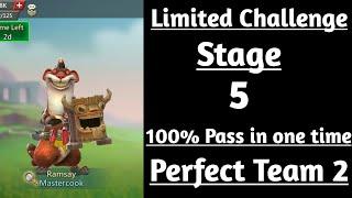 Lords Mobile Mastercook Limited challenge stage 5|Crazy Chef limited challenge stage 5