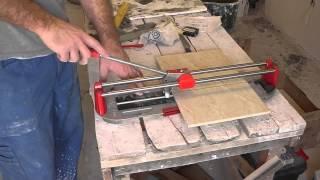 How to cut ceramic tiles with a tile cutter