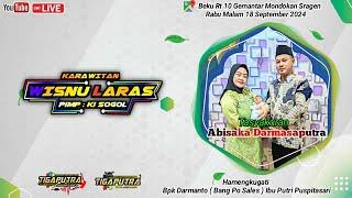 ⭕Live Seni Beksan Tayub WISNU LARAS  || TIGAPUTRA Audio || TIGAPUTRA HD Beku 18 September 2024