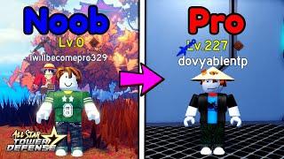 ASTD Noob to Pro Full Movie | All Star Tower Defense Roblox