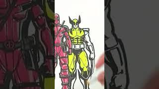 DRAWING 200 X-MEN - PART 2: WOLVERINE #shorts