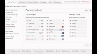 Adding Accepted Payment Methods To Your Businessmagnet Advert