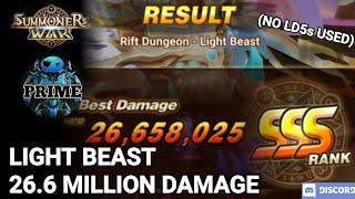 @GenesisPrime Light Beast 26.6 Million Damage - Summoners War