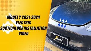 2021-2024 Model Y Frunk Electric Suction Soft Closing Lock Installation Video