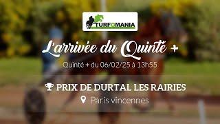 Turfomania Arrivée quinté du Jeudi 06 Février 2025