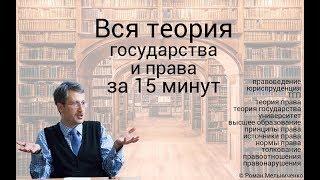 Вся теория государства и права за 15 минут (лекция)