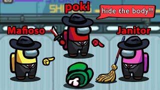 Among Us but I can HIDE BODIES (mafia mod)