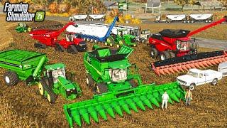 FARMING SIMULATOR 25- GIANT CORN HARVEST! (MULTIPLAYER CREW!)