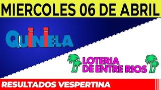 Resultados Quinielas Vespertinas de Córdoba y Entre Ríos, Miércoles 6 de Abril