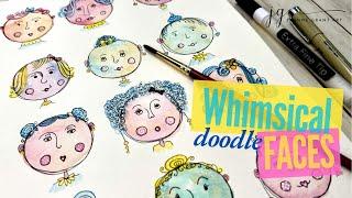 Whimsical Doodle Faces for Beginners