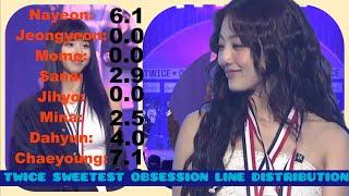 TWICE Sweetest Obsession Line Distribution