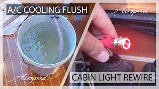 Ep 3 - Making an air conditioning flushing system, re-wiring cabin lights, & replacing the lifelines