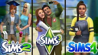 УНИВЕРСИТЕТ СРАВНЕНИЕ ИЗ РАЗНЫХ ЧАСТЕЙ ИГРЫ THE SIMS