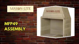 Mason-Lite MFP49 49" Pre-Cast Masonry Firebox Kit Assembly