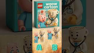 unboxing peppa pig x ballerina capucina | lego toys| which toys is correct? #trending #viral #shorts