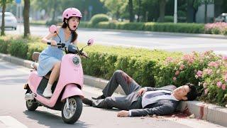 Poor girl on a bike hit a stranger. Unaware he’s a CEO & wants to marry her as compensation!