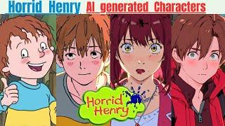 Horrid Henry Characters in anime version