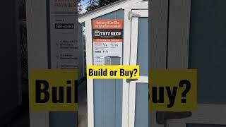 Backyard Shed | Build or Buy? #shorts #diy #shed