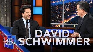 David Schwimmer Reconnects With His College Improv Buddy Stephen Colbert