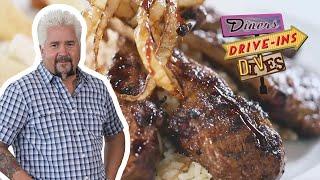 Guy Fieri & Nyesha Arrington Eat Lebanese-Armenian Food | Diners, Drive-Ins and Dives | Food Network