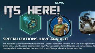 MODULE REWORK IS HERE! UPGRADING MY FIRST ROBOT! NOT THAT BAD? (War Robots)