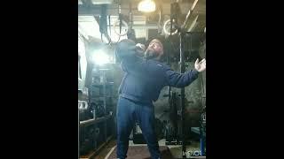 Putting a 64kg kettlebell up