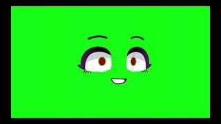 squid game doll Green screen eyes