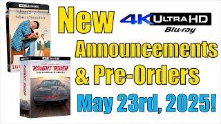 New 4K UHD Blu-ray Announcements & Pre-Orders for May 23rd, 2025!