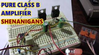 Class B audio amplifier revisited with new transistors