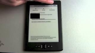 Amazon Kindle Einrichten und erster Eindruck