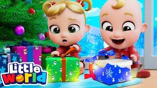 Opening Christmas Presents! | Little World Kids Songs & Nursery Rhymes