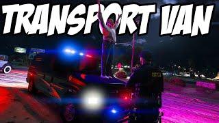 I used a TRANSPORT VAN as a PATROL CAR in GTARP | DOJRP