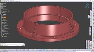 CATIA V5-6R2017 - FOUNDATIONS - HYDRAULIC ARM