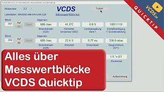 VCDS Quicktip: Alles über Messwertblöcke!